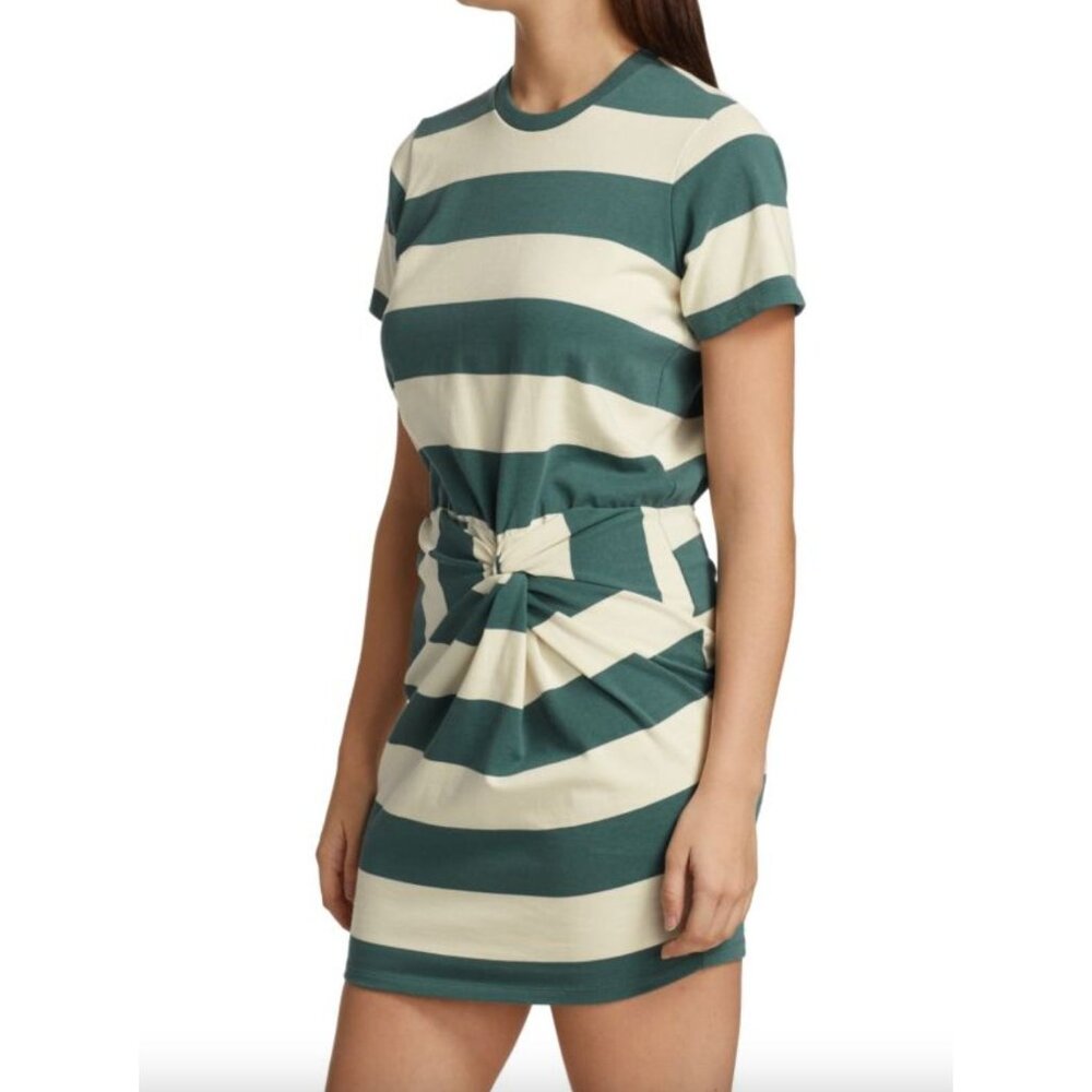 Veronica Beard Jeans Tyla Striped T-shirt Dress Size Medium Casual - Picture 2 of 7